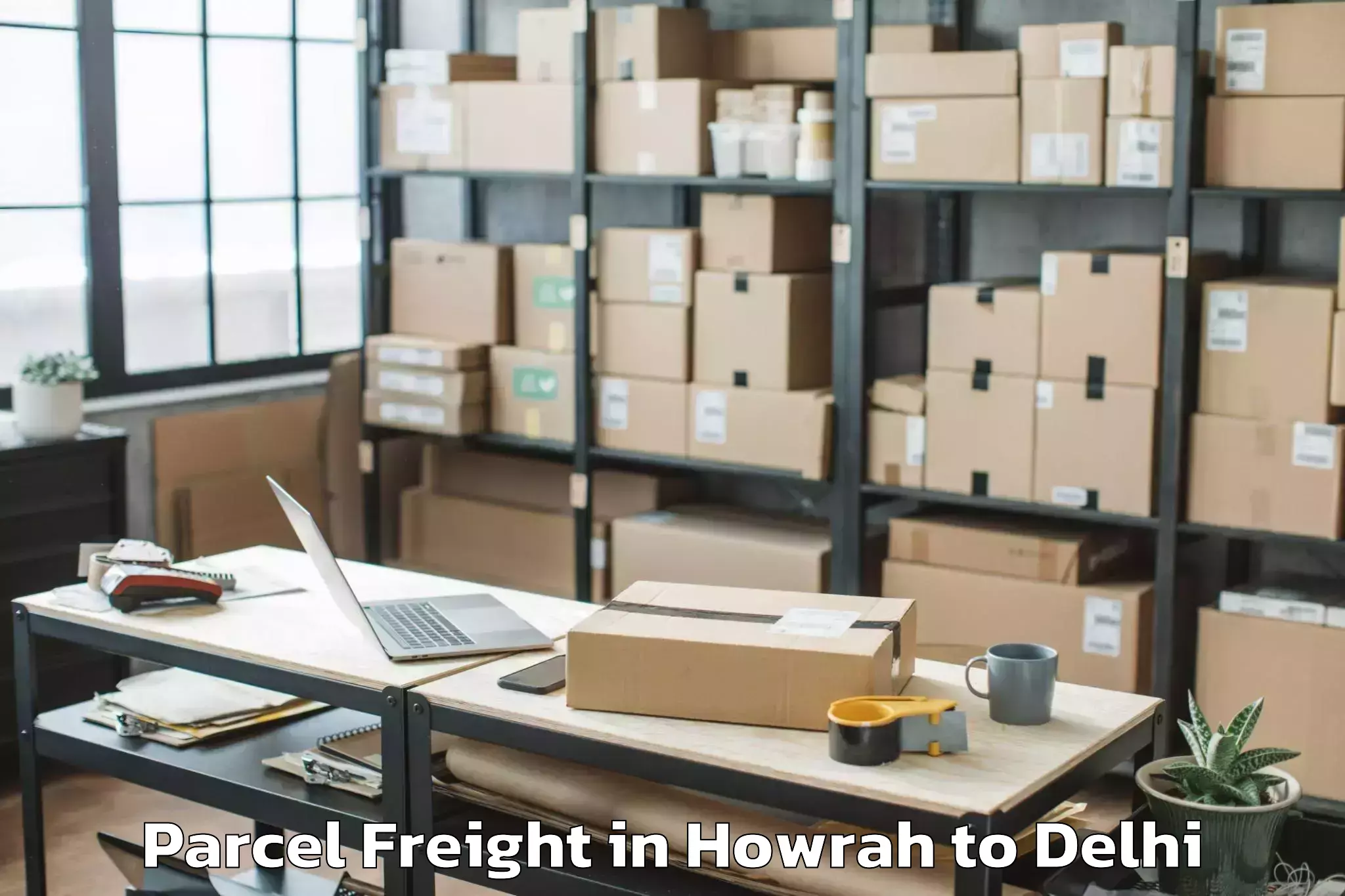 Efficient Howrah to Alipur Parcel Freight